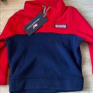 Vineyard Vines Kids Red and Navy Sweatshirt